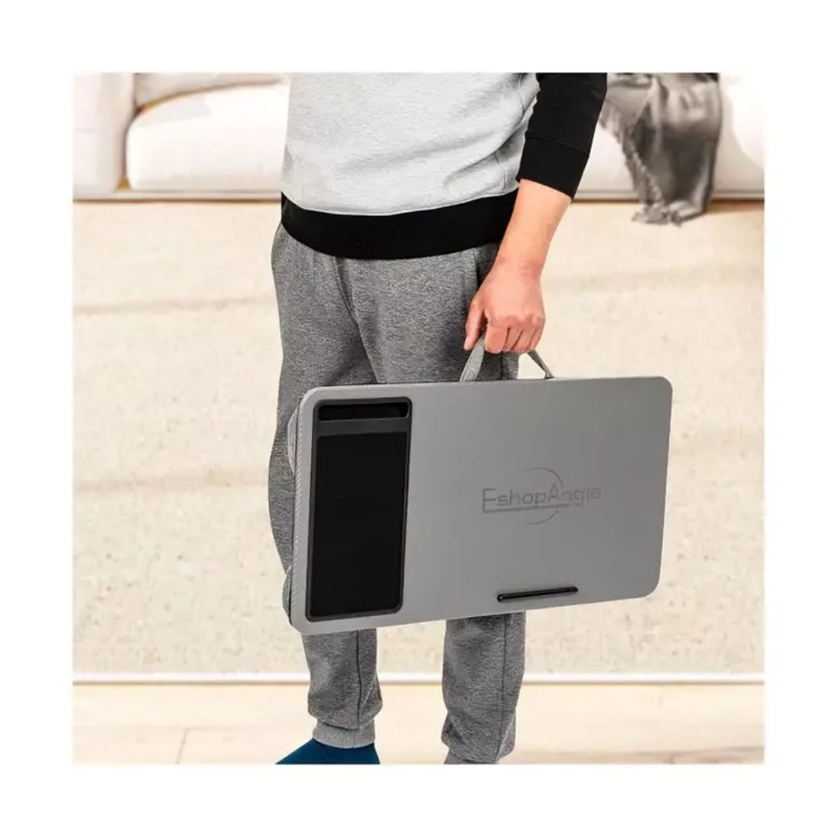 GENERICO - Soporte Notebook Cama Bandeja Celular Mouse Ergonomico