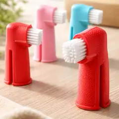 GENERICO - SET DE CEPILLO DE DIENTES PARA MASCOTAS 4PCS