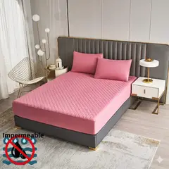 GENERICO - Cubre colchon impermeble 1.5P + funda de almohada