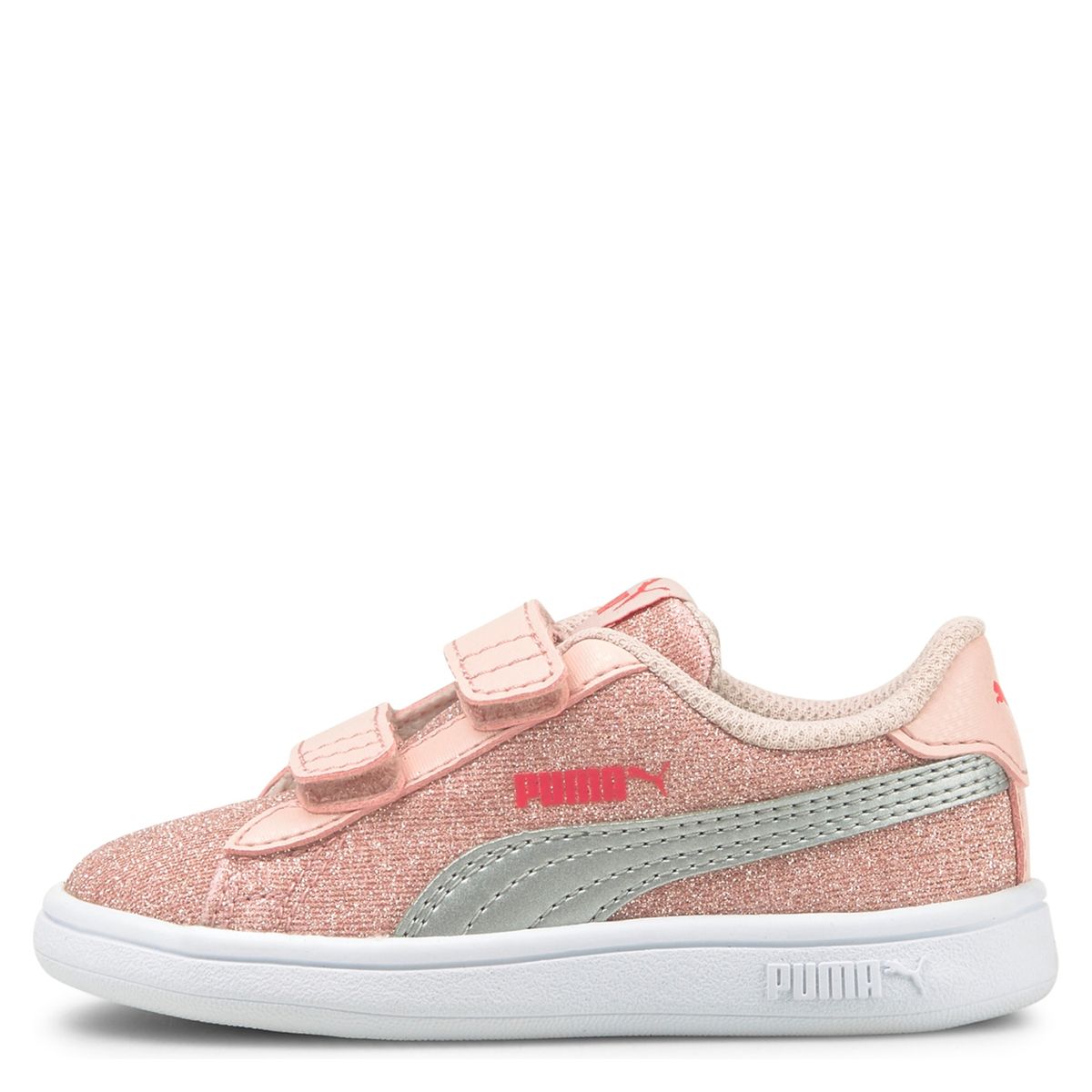 PUMA - Smash Glitz Glam Inf Zapatilla Urbna Niña Rosada