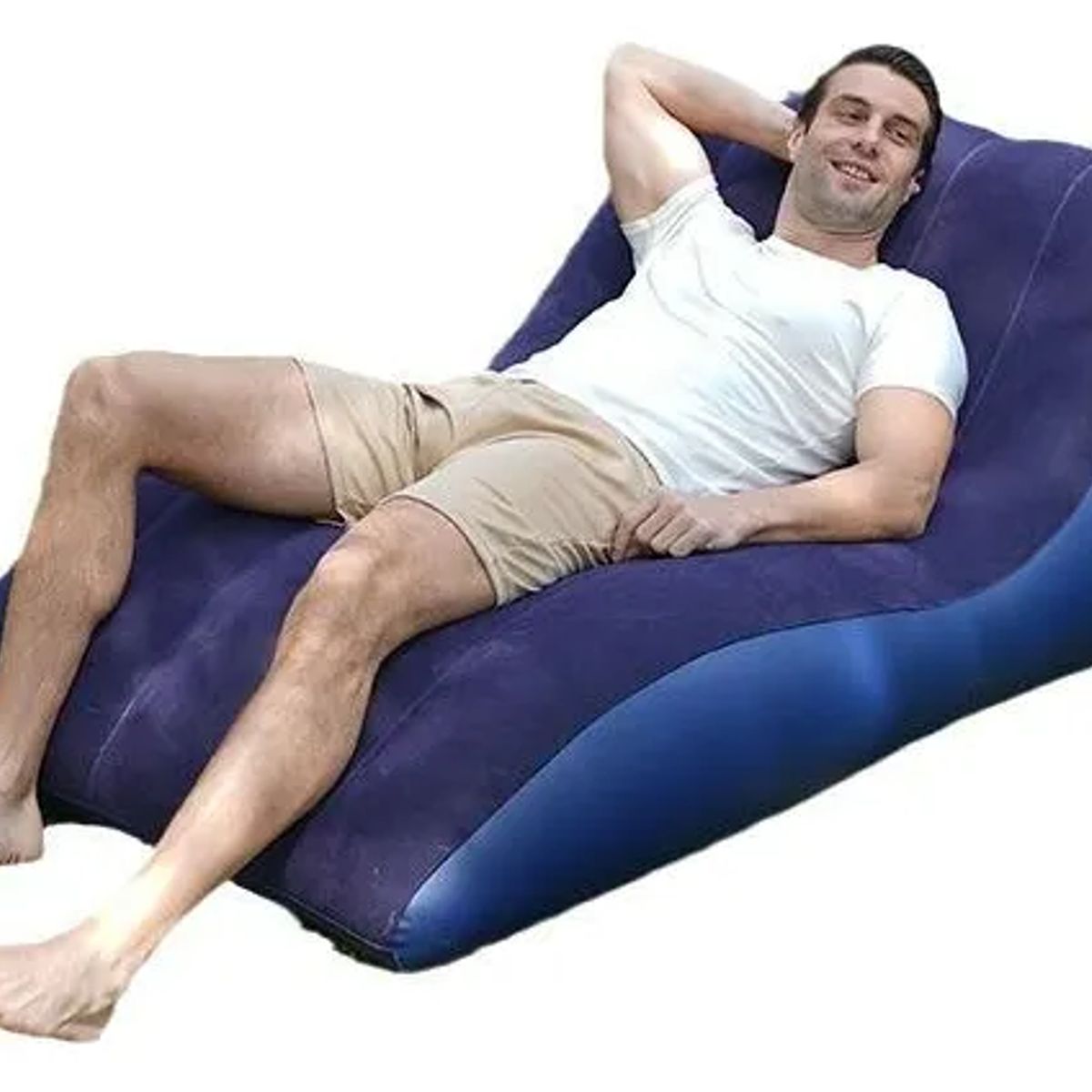 GENERICO - Sofá Inflable Tipo Puff Cómodo Práctico Multfuncional