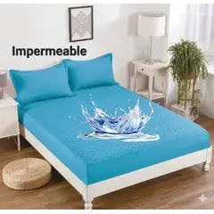 GENERICO - Cubre colchon impermeble 2P + funda de almohada