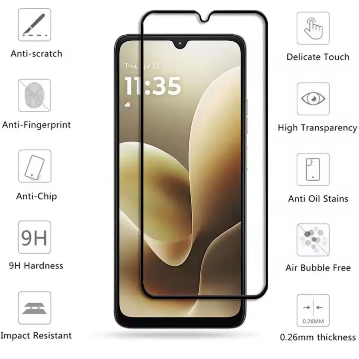 GENERICO - Lámina De Vidrio Pantalla Para Motorola Moto G06 4G