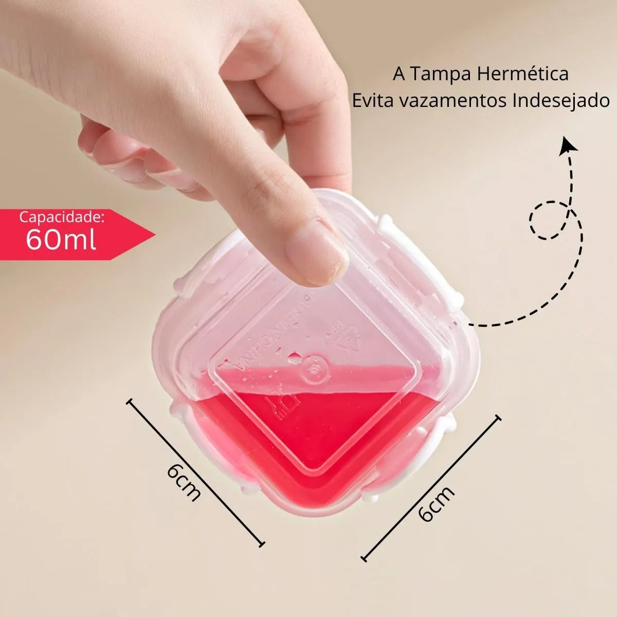 BLUE MOUNTAIN - Mini Contenedor De Almacenamiento Para Bocadillos Y Salsas