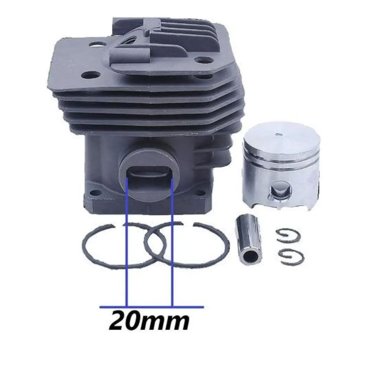 GENERICO - Kit de cilindro pistón y anillos para desbrozadora stihl FS160