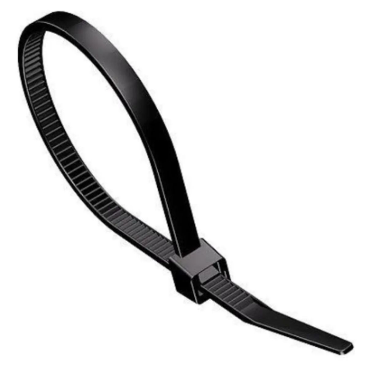 GENERICO - Amarra Plástica XL Brida 9mm x 650mm Negra Pack 5 Unidades Para Cables