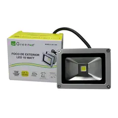 GREEN E - Foco LED Exterior 10W Green-e Luz Cálida para Ambientes Acogedores