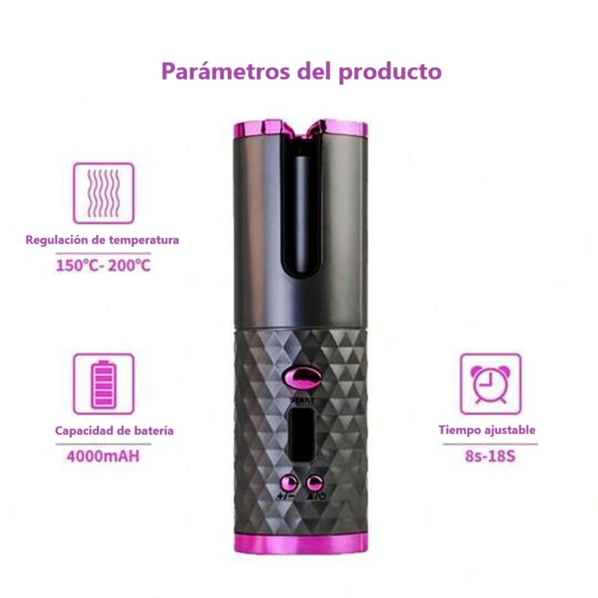 MOVI - Rizador de Pelo Automático Inalámbrico y Recargable  Regalo Perfecto para Mujeres