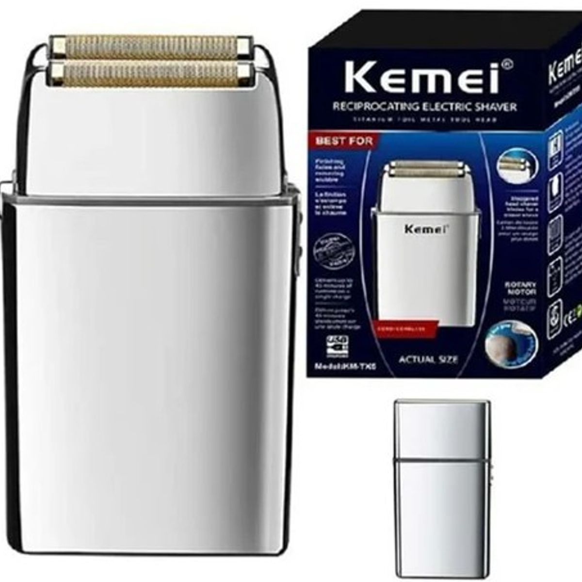 KEMEI - Afeitadora Inalambrica Kemei Shaver Tx5 Recargable