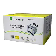 GREEN E - Foco LED Exterior 20W Green-e Potente Luz Cálida y Elegancia