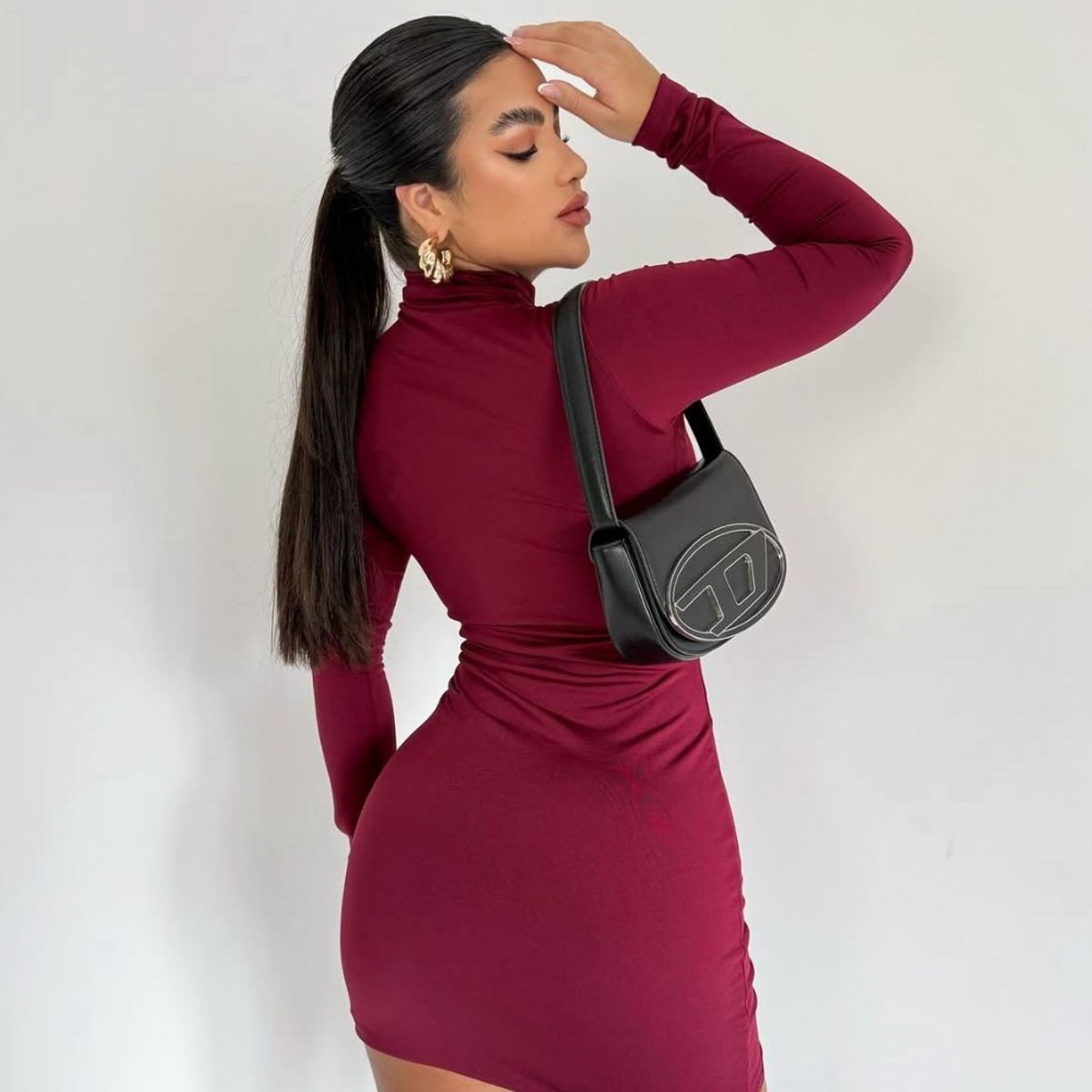 AUVA - Vestido con cuello manga larga Bras