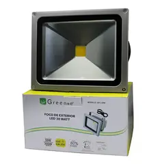 GREEN E - Foco LED Exterior 30W Green-e Máxima Potencia en Luz Cálida