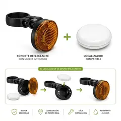 GENERICO - Reflector de Bicicleta con Localizador Oculto Android