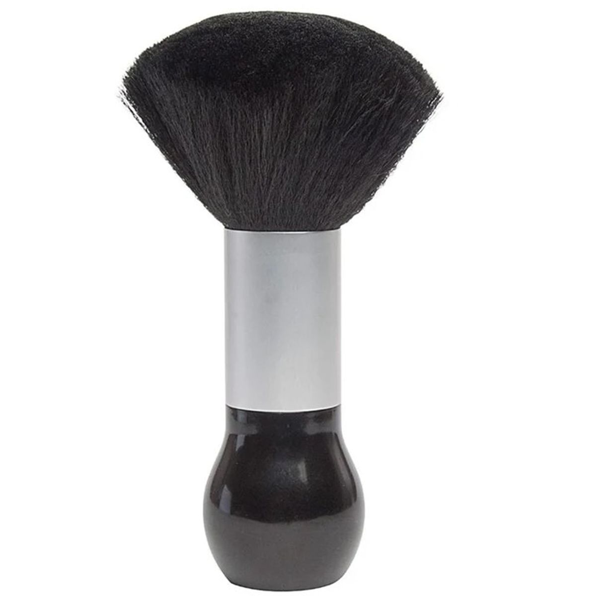GENERICO - Botapelo Para Barbería Pelo Suave Negrocon Talquera Blanco.