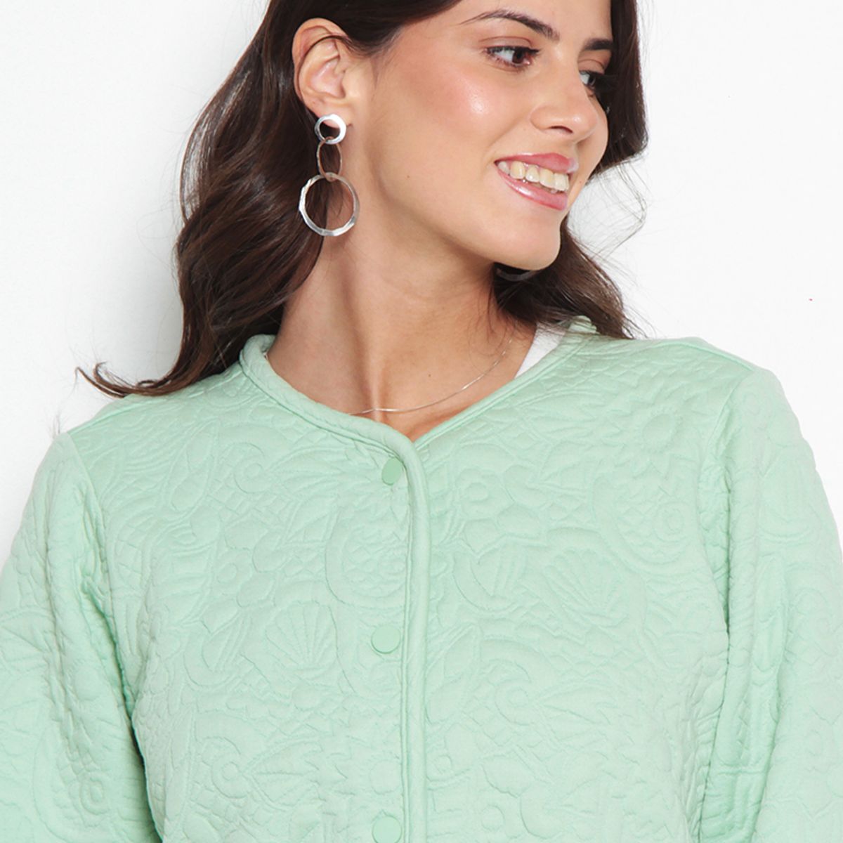 WADOS - CHAQUETA MANGA LARGA ABOTONADA ESCOTE REDONDO CON BOLSILLOS