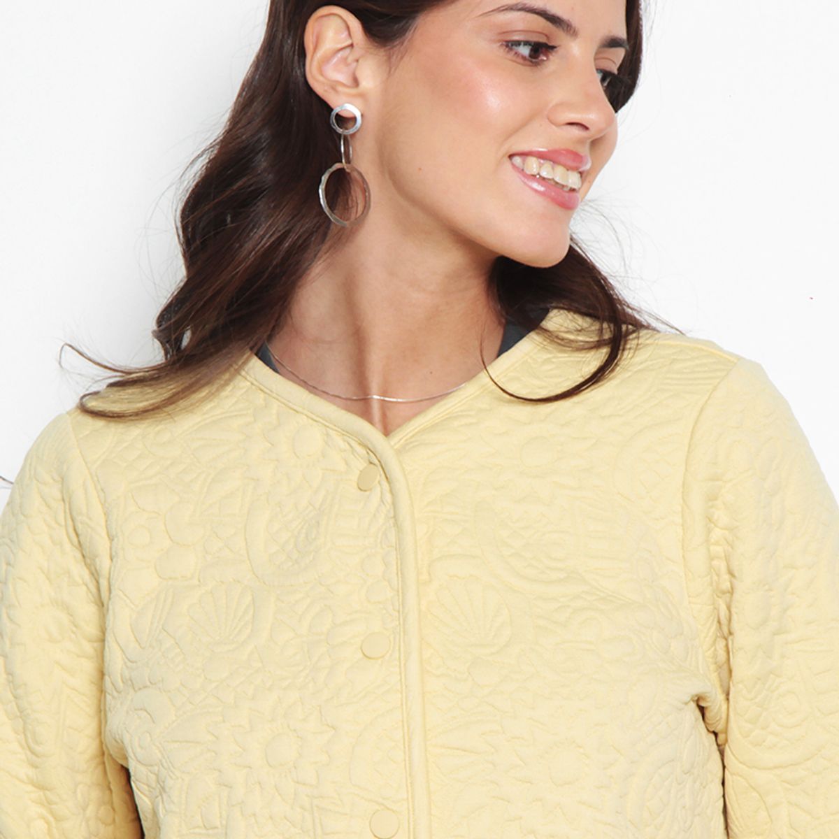 WADOS - CHAQUETA MANGA LARGA ABOTONADA ESCOTE REDONDO CON BOLSILLOS