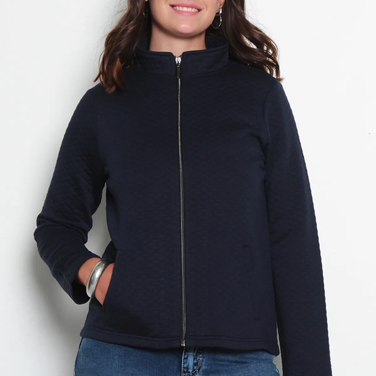WADOS - CHAQUETA MANGA LARGA CON CIERRE Y BOLSILLOS