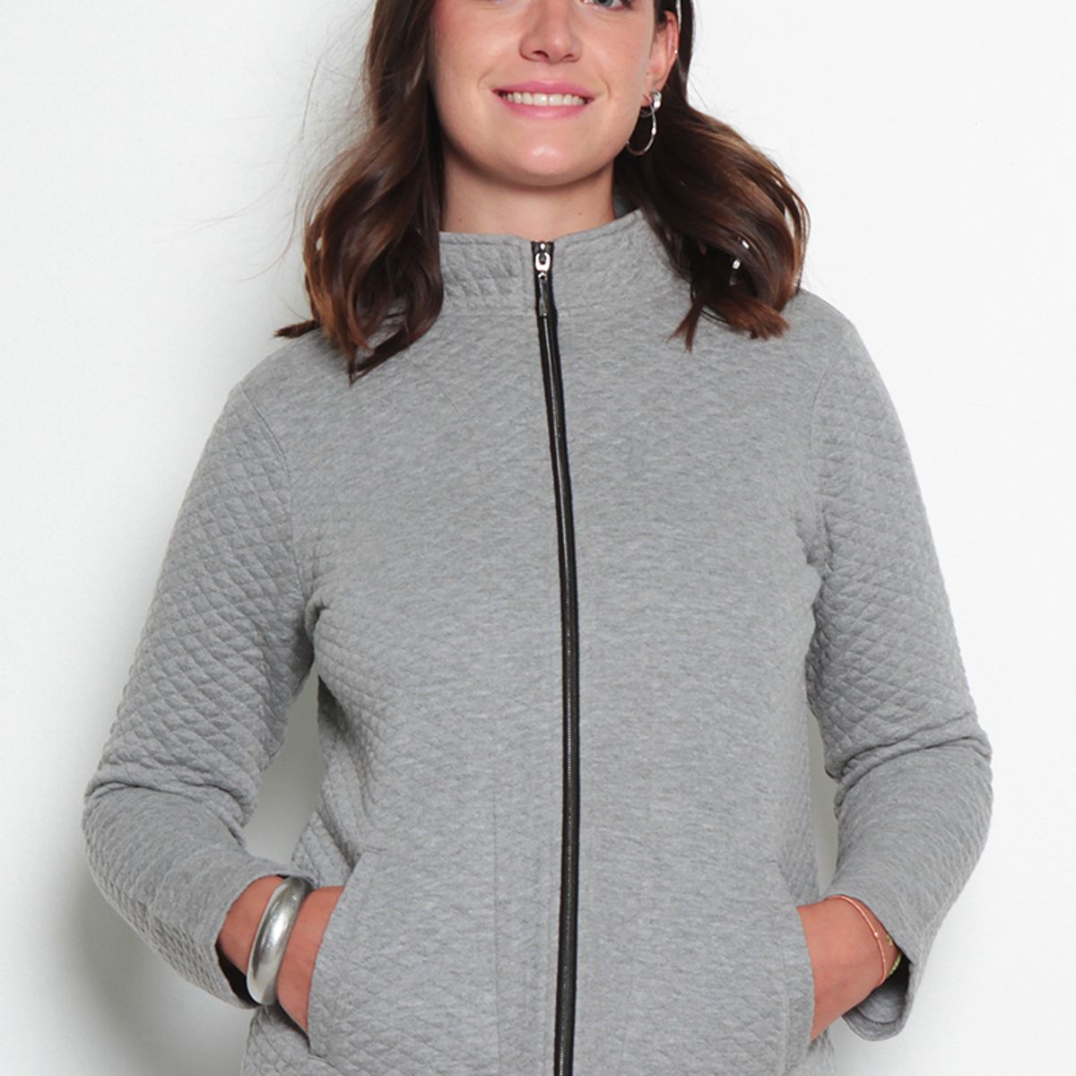 WADOS - CHAQUETA MANGA LARGA CON CIERRE Y BOLSILLOS