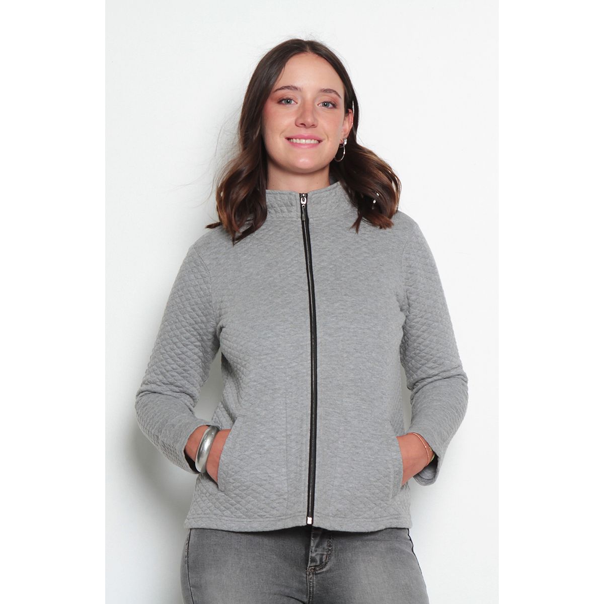 WADOS - CHAQUETA MANGA LARGA CON CIERRE Y BOLSILLOS