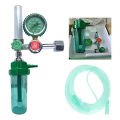 KUANGYE - Regulador De Oxígeno Tuerca Tipo H - Kit Flujómetro Vaso