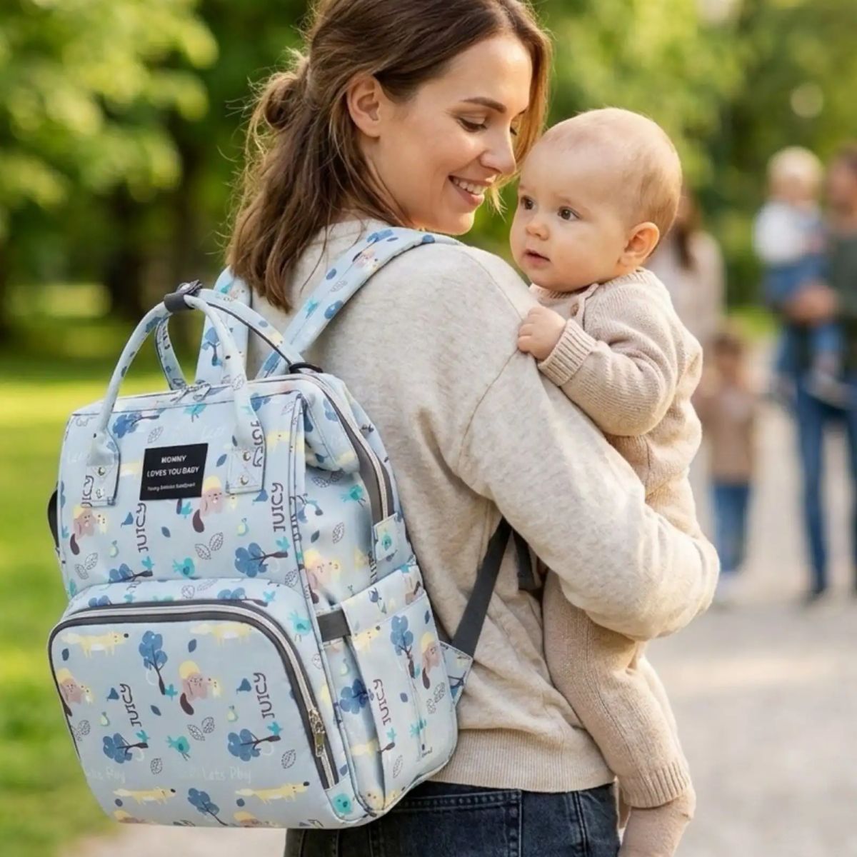 GENERICO - Mochila Maternal Bolso Pañalera Térmica Impermeable Premium