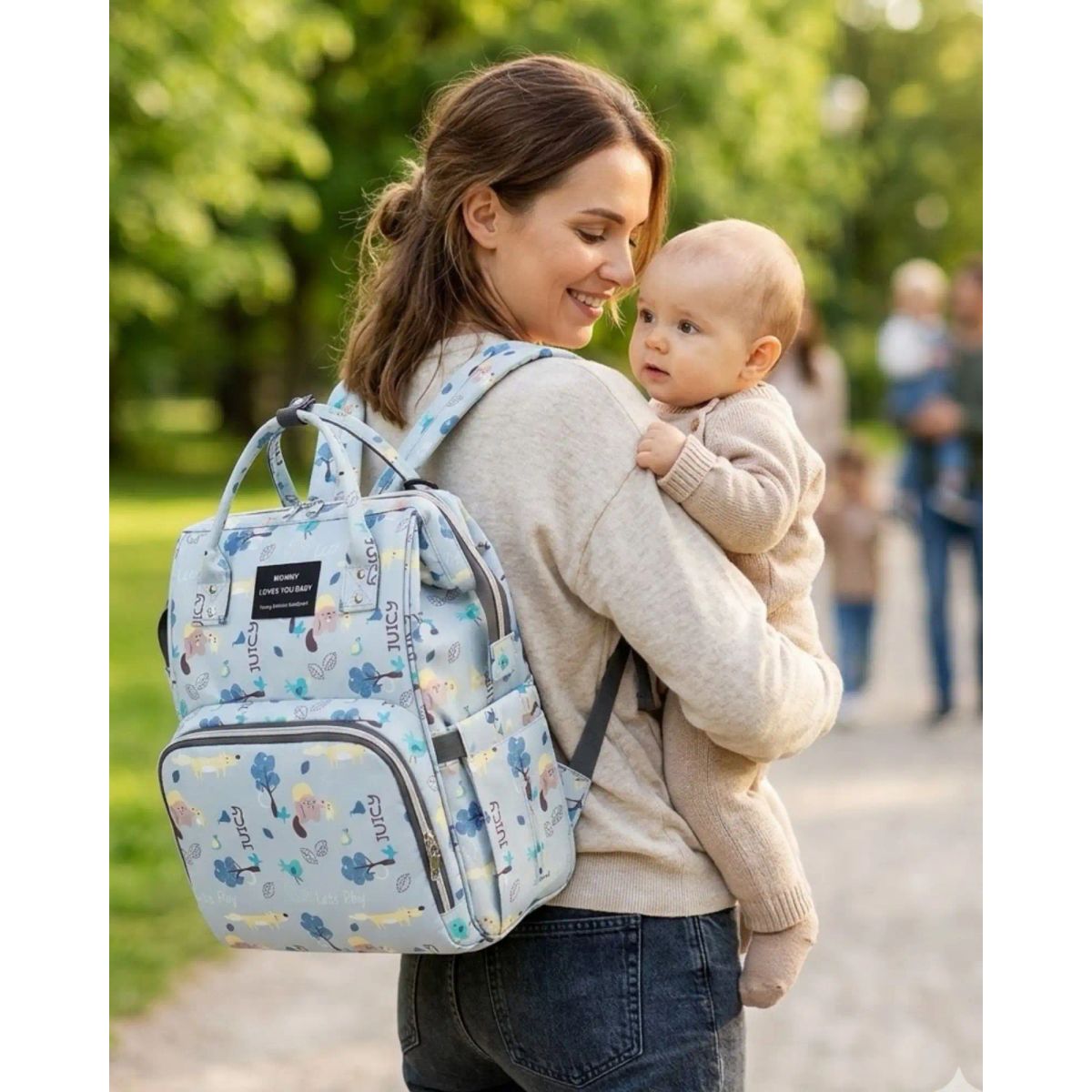 GENERICO - Mochila Maternal Bolso Pañalera Térmica Impermeable Premium