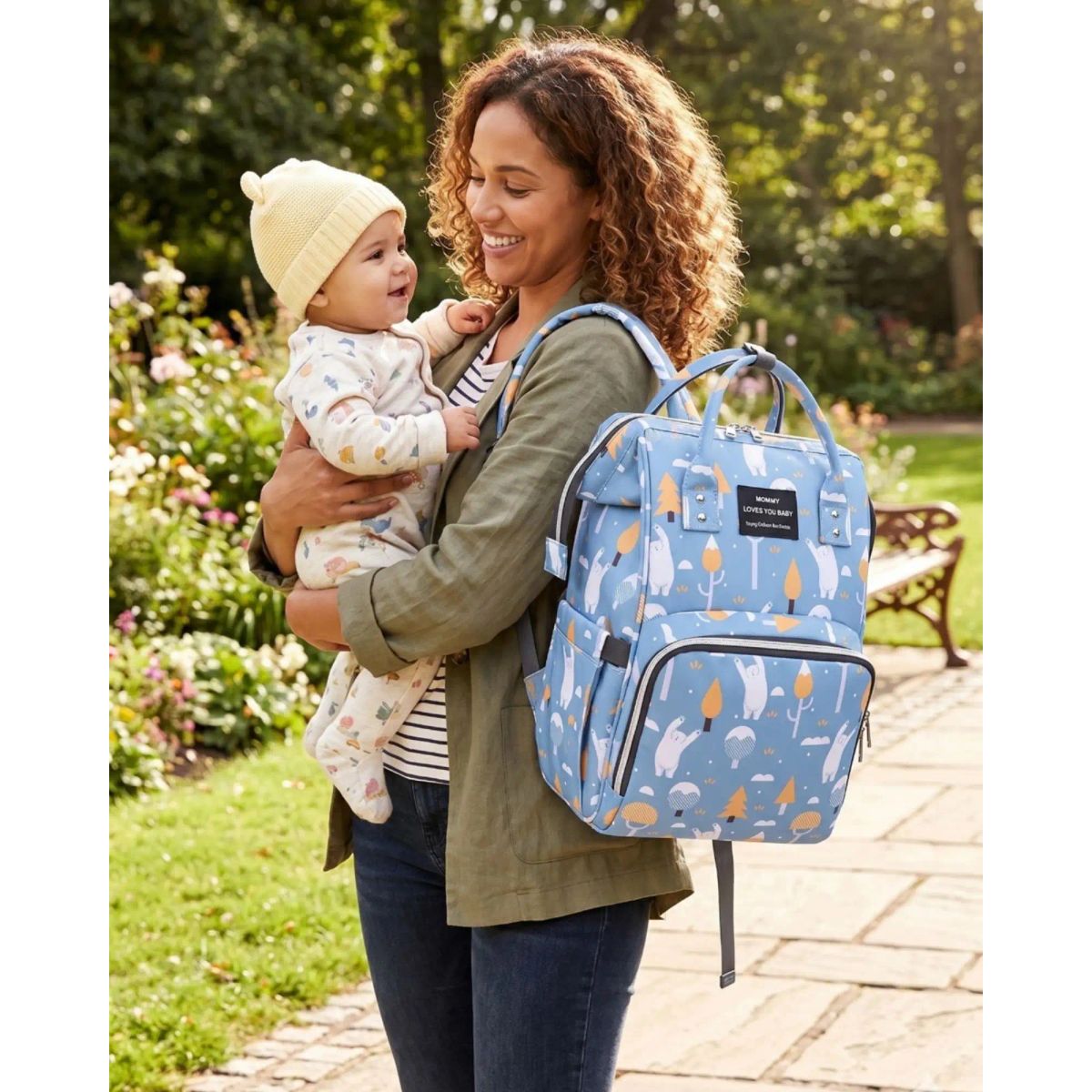 GENERICO - Mochila Maternal Bolso Pañalera Térmica Impermeable Premium