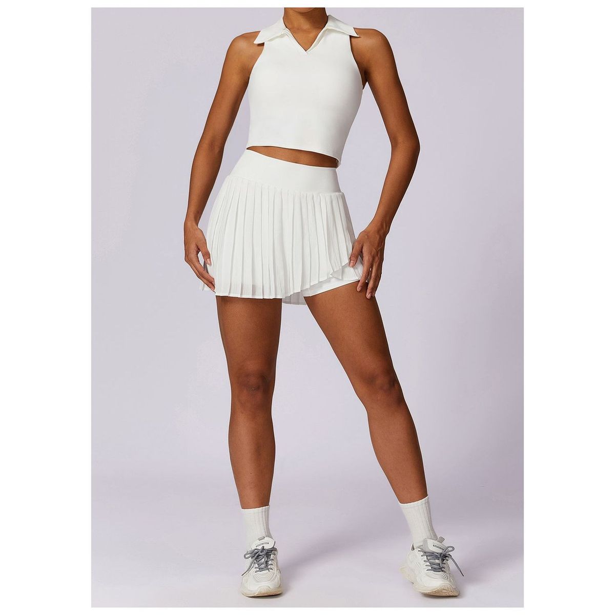TIOZONEY - Peto deportivo Mujer-Blanco