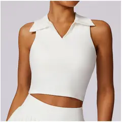 TIOZONEY - Peto deportivo Mujer-Blanco