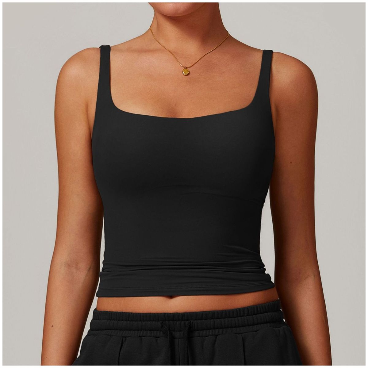 TIOZONEY - Peto deportivo Mujer-Negro