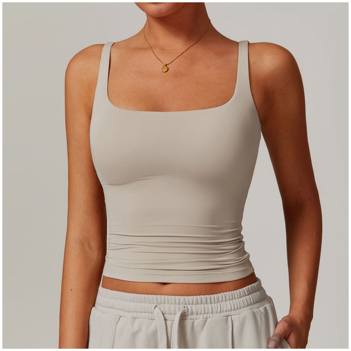 TIOZONEY - Peto deportivo Mujer-Gris
