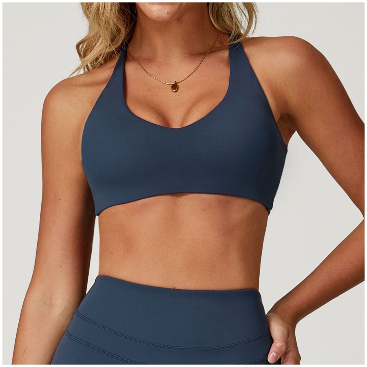 TIOZONEY - Peto deportivo Mujer-Azul