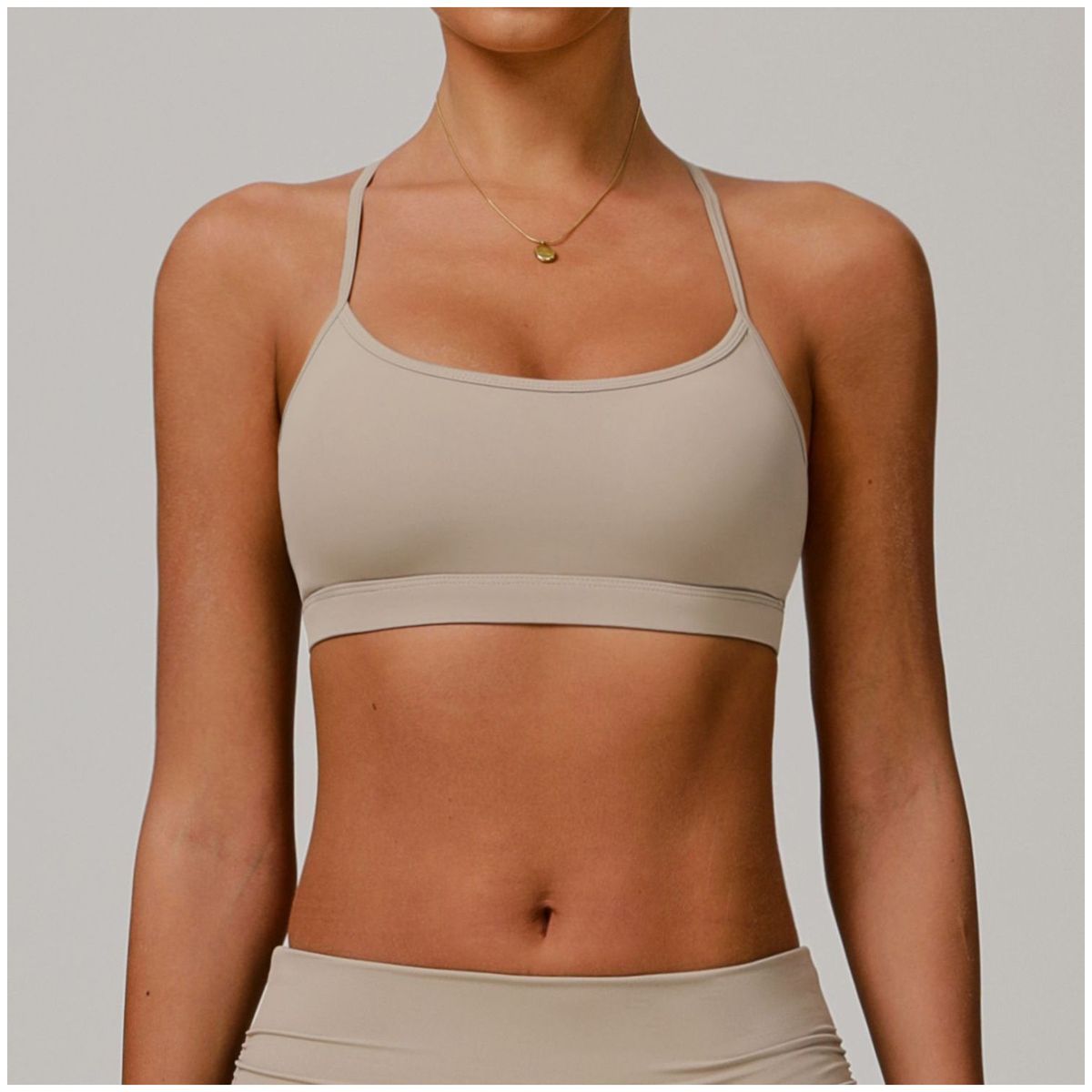 TIOZONEY - Peto deportivo Mujer-Beige