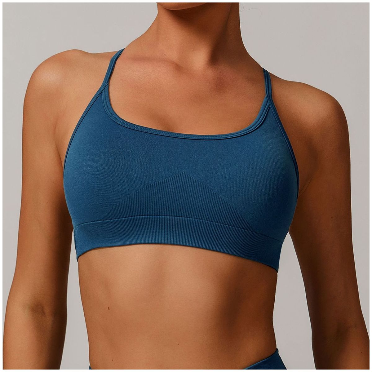 TIOZONEY - Peto deportivo Mujer-Azul