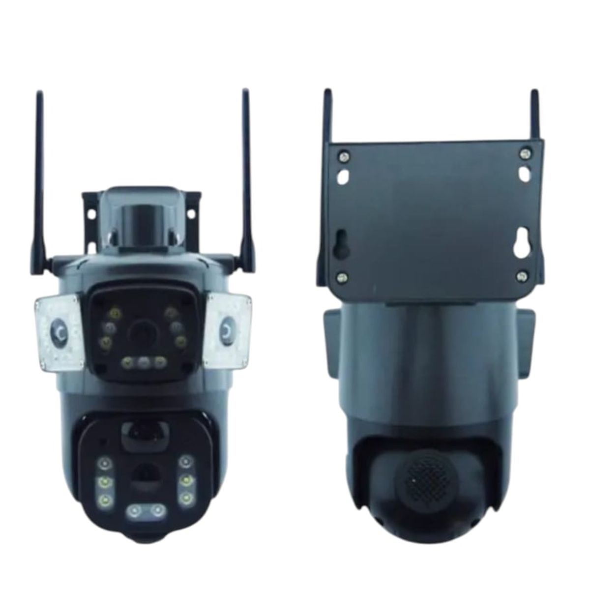 GENERICO - Camara De Vigilancia Ip Solar Wifi Triple Imagen App V360pro