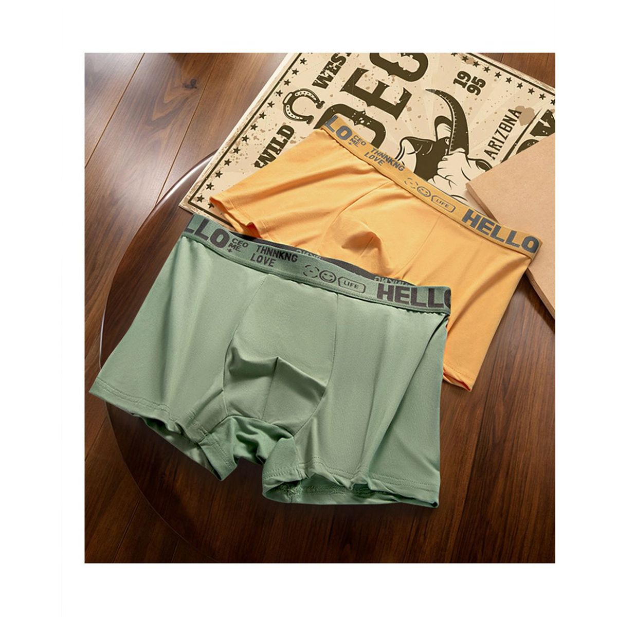 TIOZONEY - 5pcs Conjunto de ropa interior para hombre