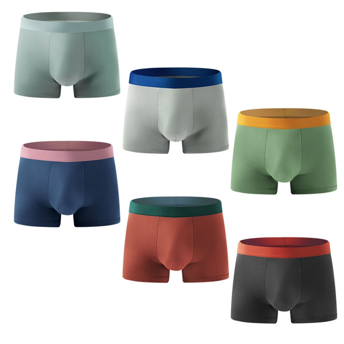 TIOZONEY - 6pcs Conjunto de ropa interior para hombre