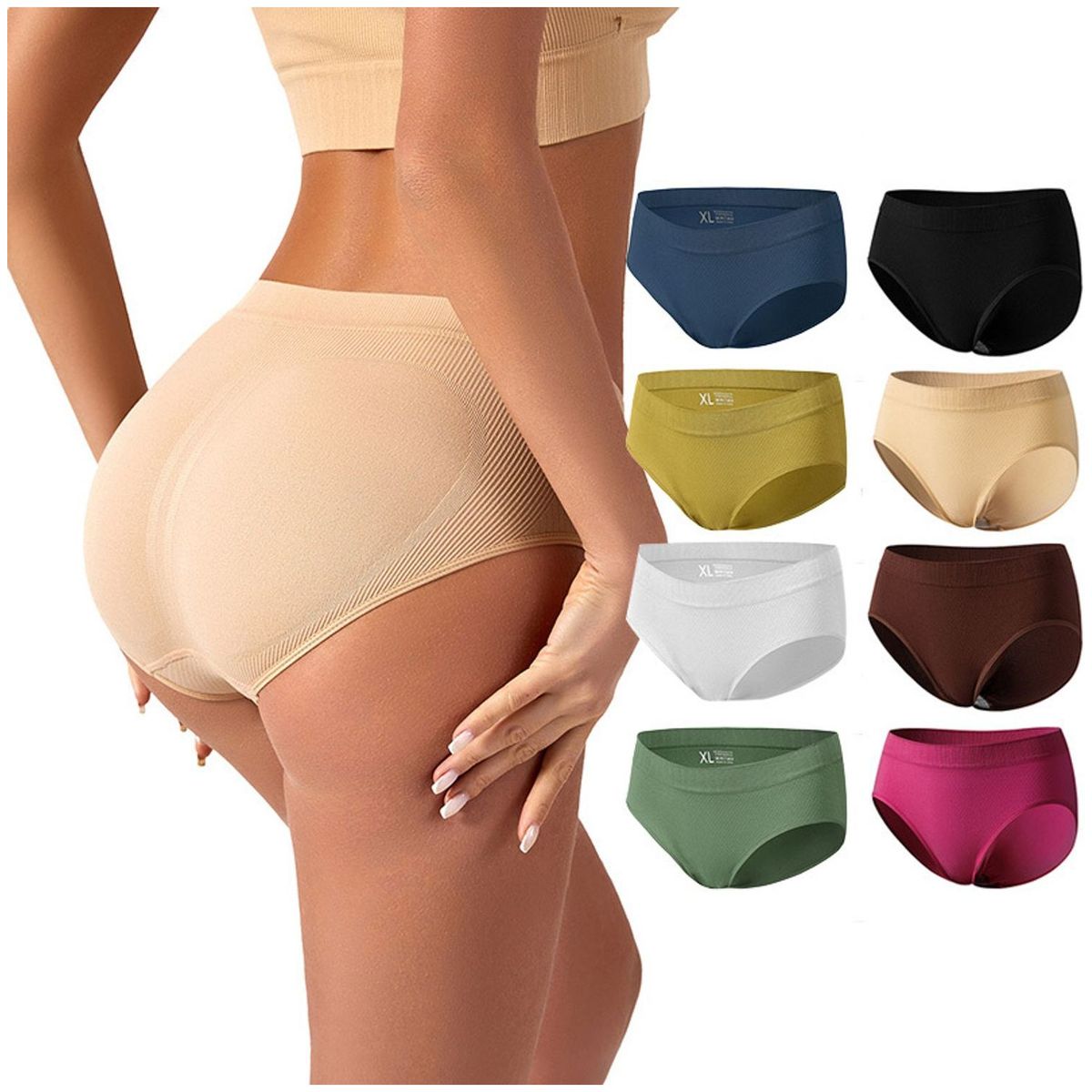 TIOZONEY - Pack de 8 Calzones Mujer