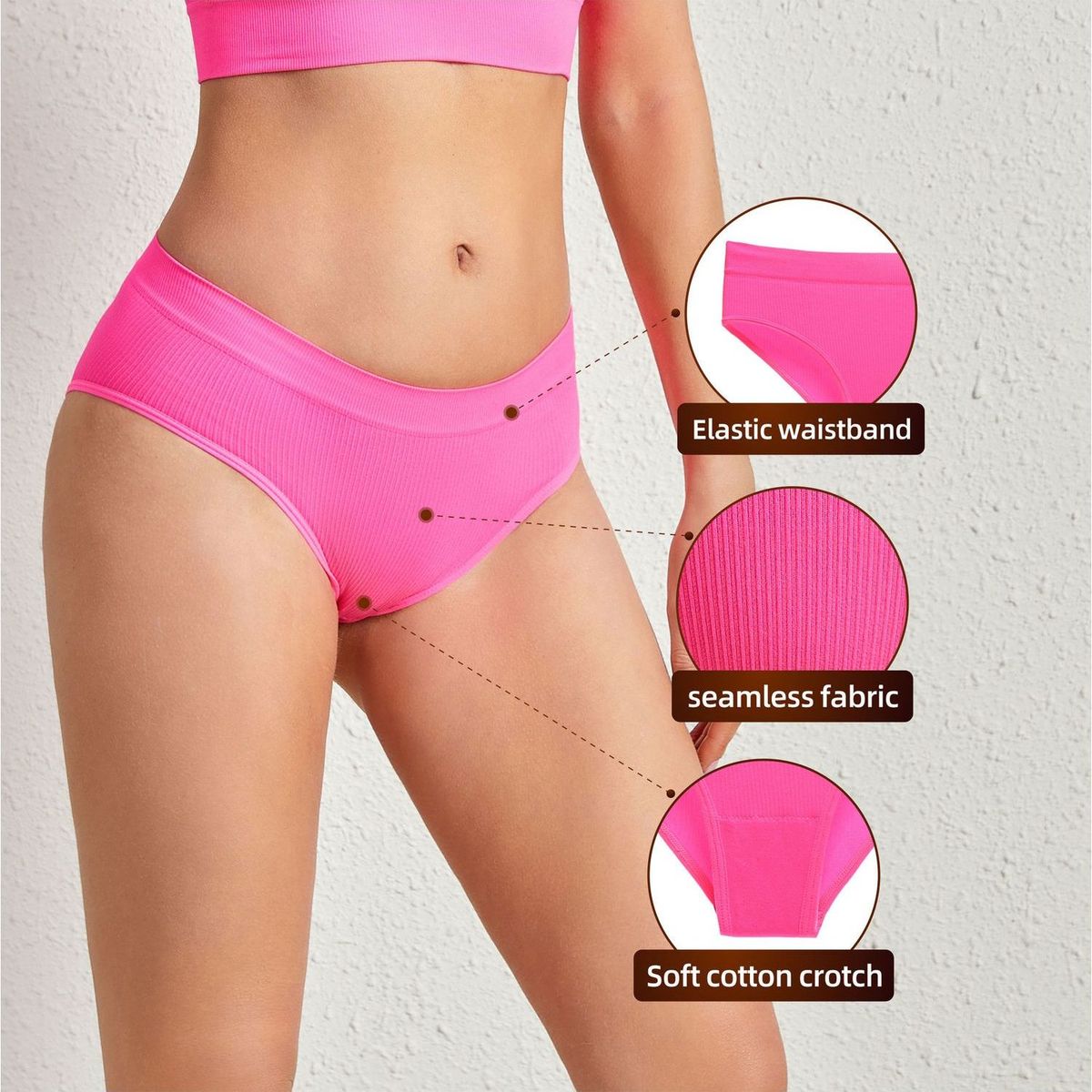 TIOZONEY - Pack de 10 Calzones Mujer