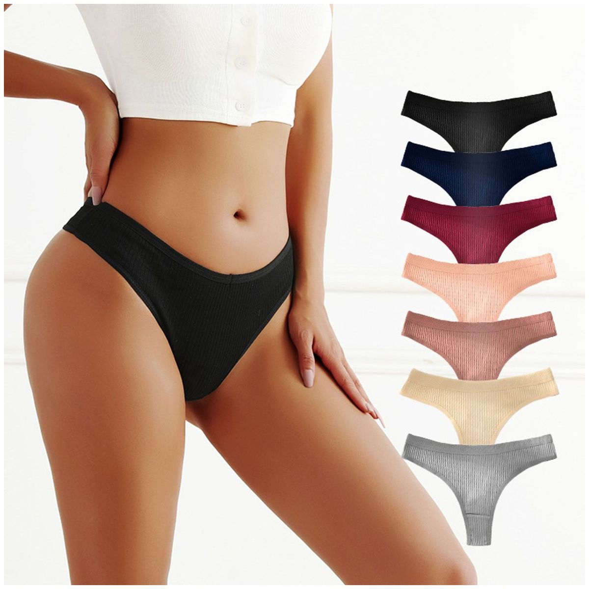 TIOZONEY - Pack de 7 Calzones Mujer