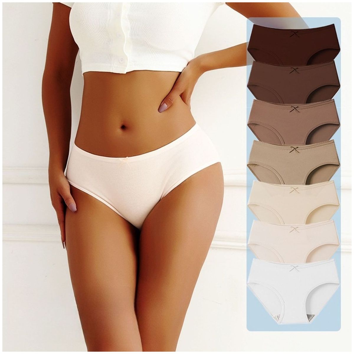 TIOZONEY - Pack de 7 Calzones Mujer