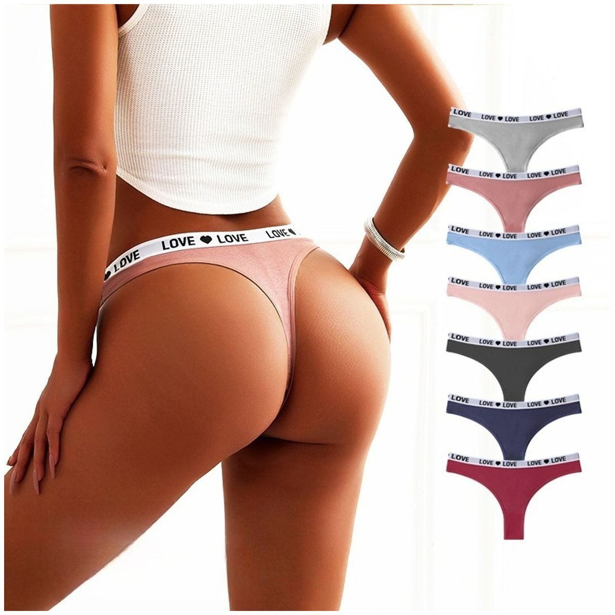 TIOZONEY - Pack de 7 Calzones Mujer