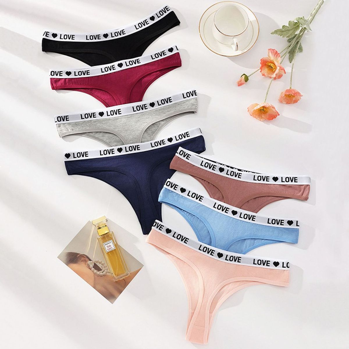 TIOZONEY - Pack de 7 Calzones Mujer