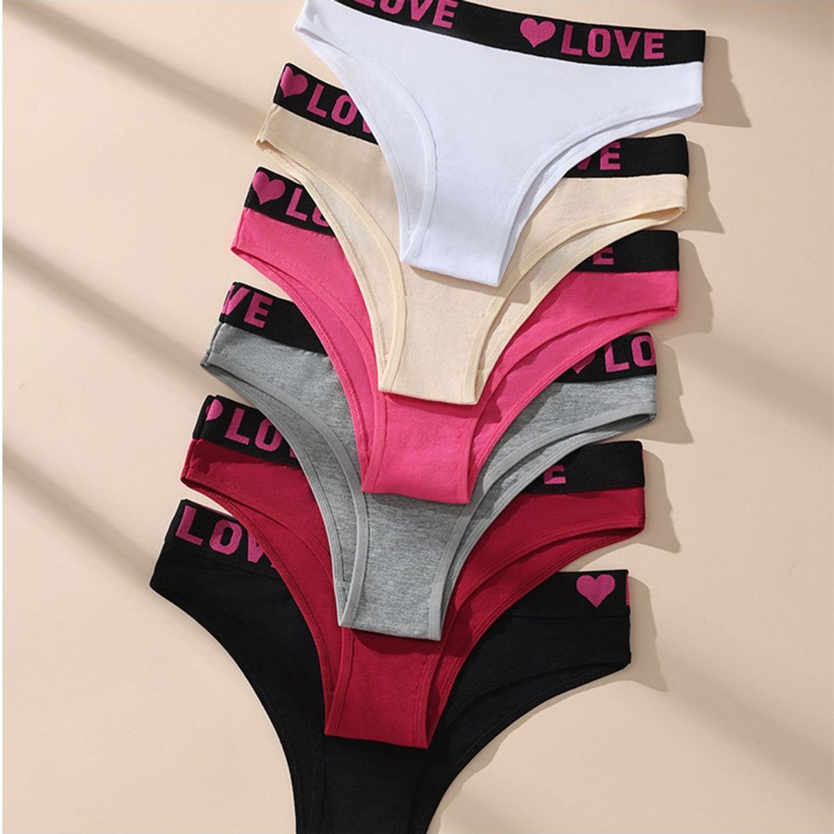 TIOZONEY - Pack de 6 Calzones Mujer