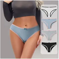 TIOZONEY - Pack de 4 Calzones Mujer