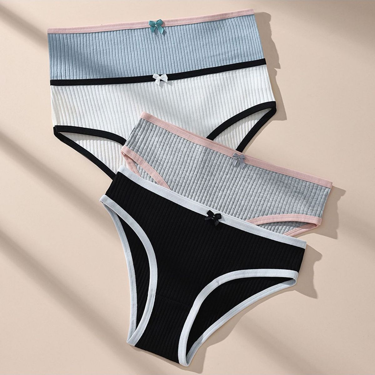 TIOZONEY - Pack de 4 Calzones Mujer