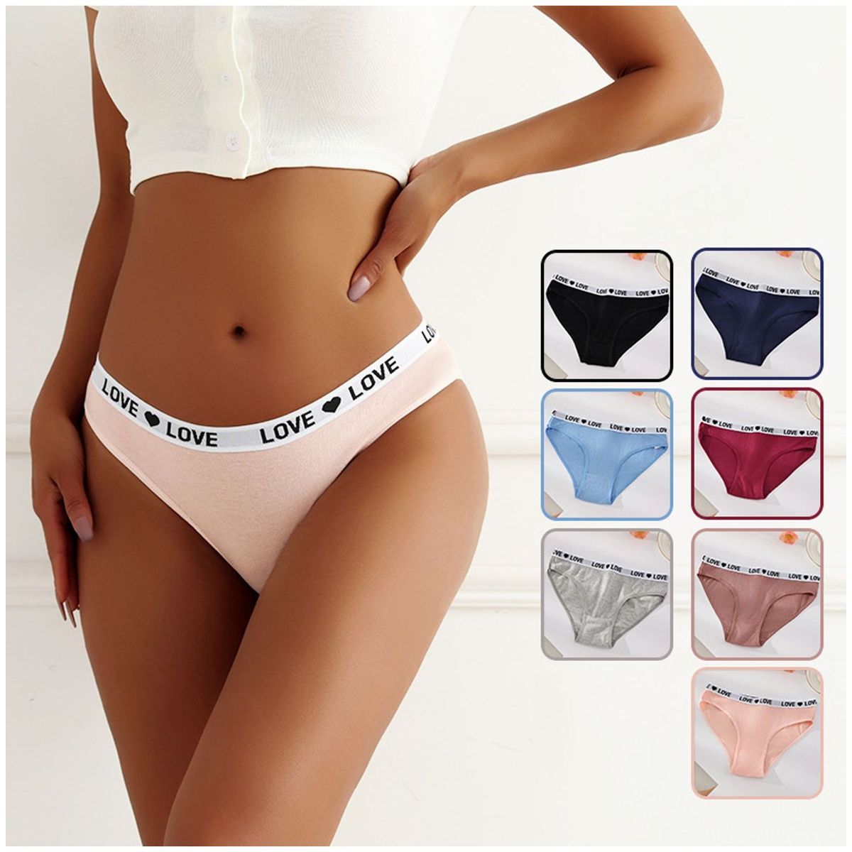 TIOZONEY - Pack de 7 Calzones Mujer