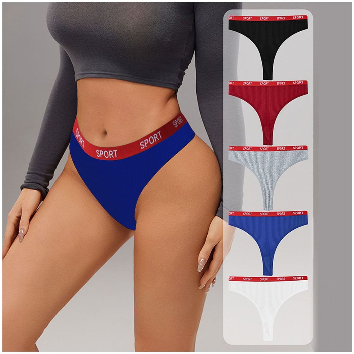 TIOZONEY - Pack de 5 Calzones Mujer