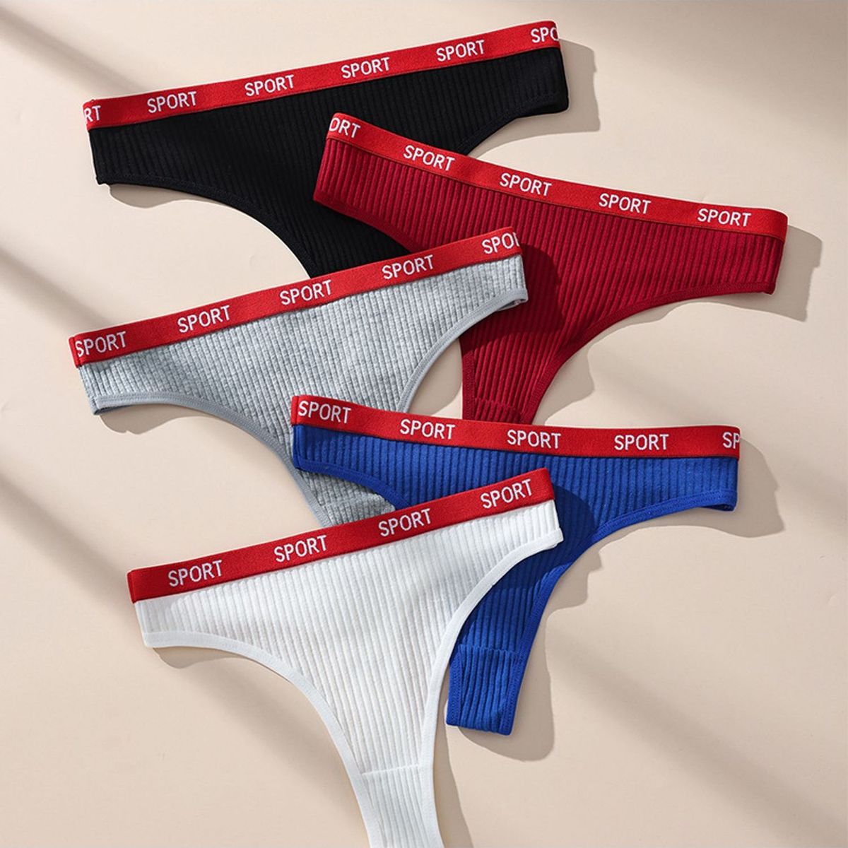 TIOZONEY - Pack de 5 Calzones Mujer