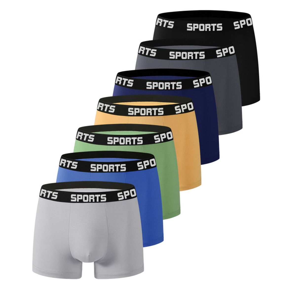 TIOZONEY - Pack De 7 Boxers Algodón Hombre